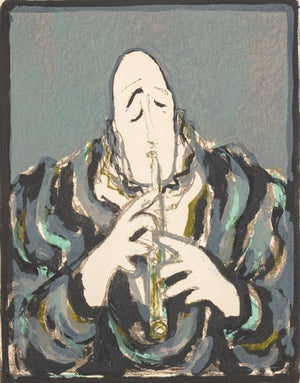 Manfred Schwartz Medrano Clown Clarinet Lithograph (9771818975539)