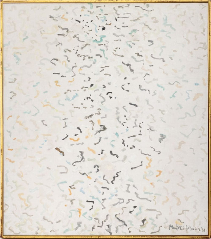 Manfred Schwartz "Etretat" Oil on Canvas, 1961