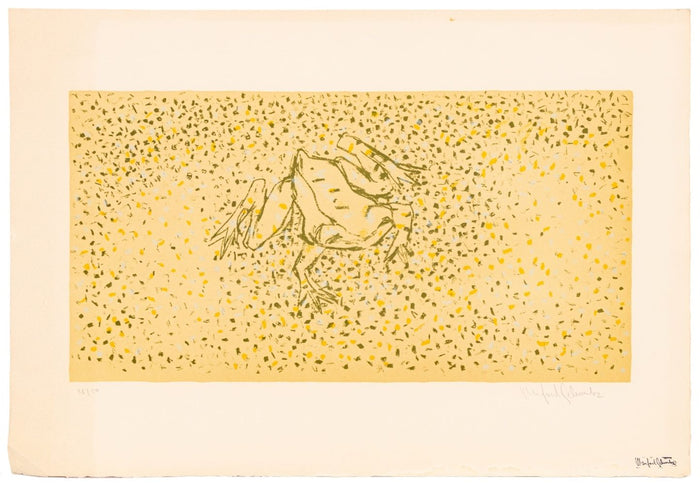 Manfred Schwartz "Frog at Etretat" Lithograph