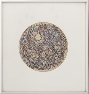 Manfred Schwartz Celestial Pointillist Gouache (9757909352755)