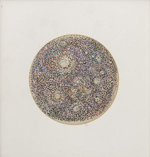 Manfred Schwartz Celestial Pointillist Gouache (9757909352755)