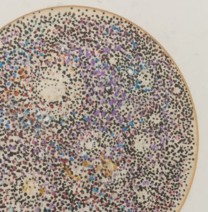 Manfred Schwartz Celestial Pointillist Gouache (9757909352755)