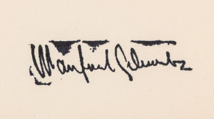 Manfred Schwartz Tondo Etretat Lithograph (9772536561971)
