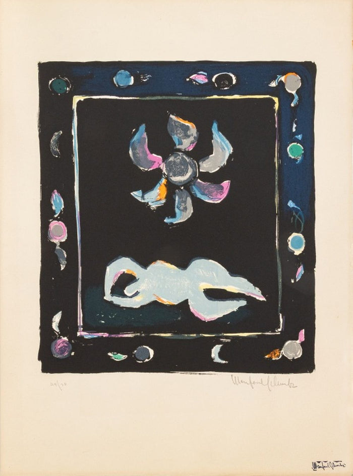 Manfred Schwartz "Flowering Moon" Lithograph