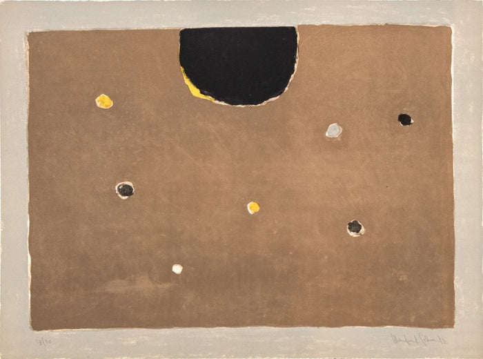 Manfred Schwartz "Somber Planet" Lithograph