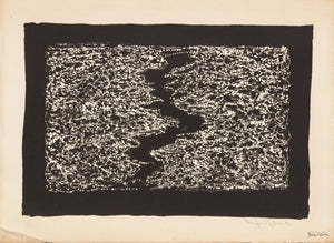 Manfred Schwartz "Rivulet" Abstract Lithograph (9772623036723)