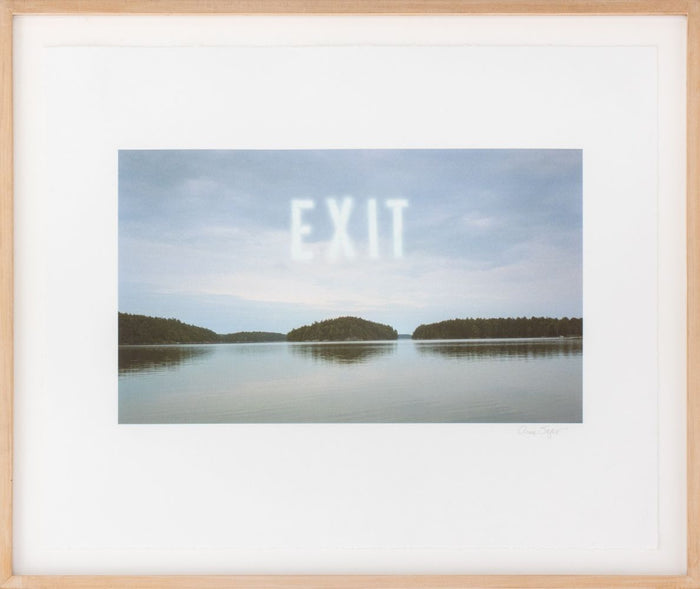 Anne Sager "Exit" Surreal Digitized Iris Print