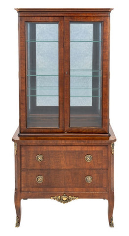 Henredon Louis XV Style Mahogany Display Cabinet