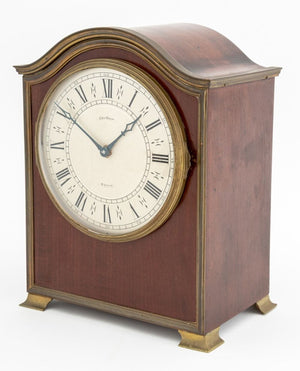 Georgian Style Mahogany and Brass Mantel Clock (9806607614259)
