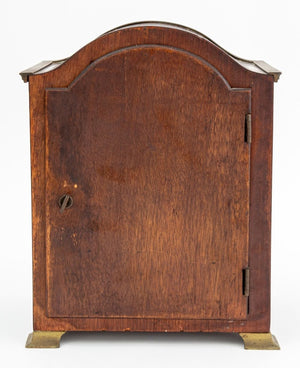 Georgian Style Mahogany and Brass Mantel Clock (9806607614259)