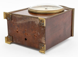 Georgian Style Mahogany and Brass Mantel Clock (9806607614259)