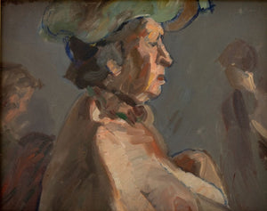 Mark Farmer Portrait of a Woman Oil on Canvas (9806614790451)