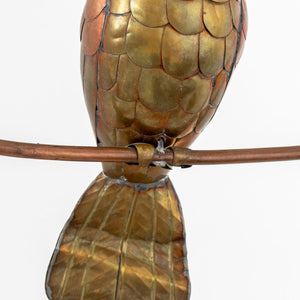 Mid-Century Modern Brass and Copper Parrot (9806573306163)