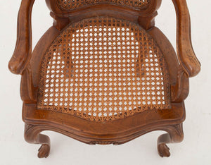 Louis XV Style Walnut Child's Fauteuil (9806666891571)