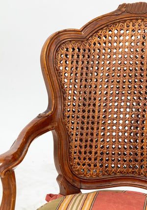 Louis XV Style Walnut Child's Fauteuil (9806666891571)
