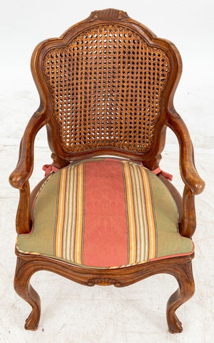 Louis XV Style Walnut Child's Fauteuil (9806666891571)