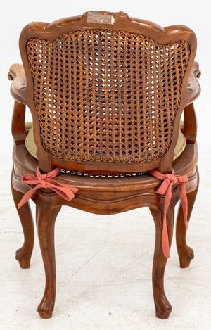 Louis XV Style Walnut Child's Fauteuil (9806666891571)