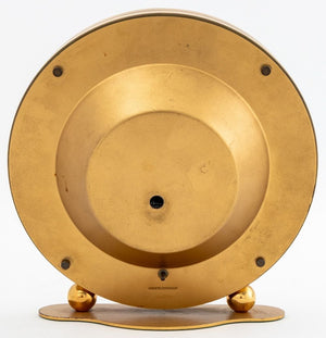 West German Kieninger & Obergfell Brass Clock (9806672167219)