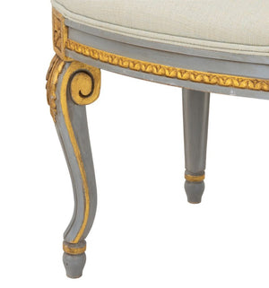 Louis XVI Style Painted Oval Foot Stool (9801714303283)