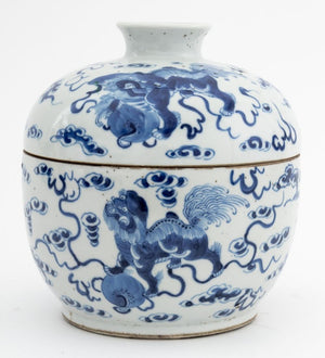 Chinese Blue and White Porcelain Covered Bowl (9807447097651)