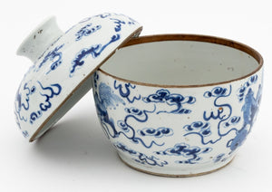 Chinese Blue and White Porcelain Covered Bowl (9807447097651)