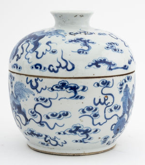 Chinese Blue and White Porcelain Covered Bowl (9807447097651)