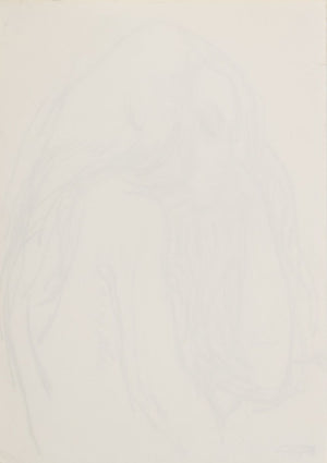 Manfred Schwartz Resting Nude Woman Charcoal (9769272475955)