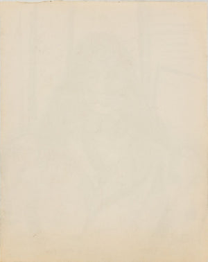 Manfred Schwartz Portrait of a Woman Charcoal (9769275785523)