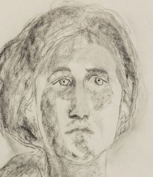 Manfred Schwartz Portrait of a Woman Charcoal (9769280930099)