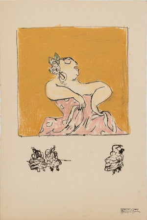 Manfred Schwartz Flamenco Dancer Mixed Media (9773672071475)