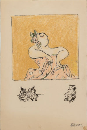Manfred Schwartz Flamenco Dancer Mixed Media (9773677674803)