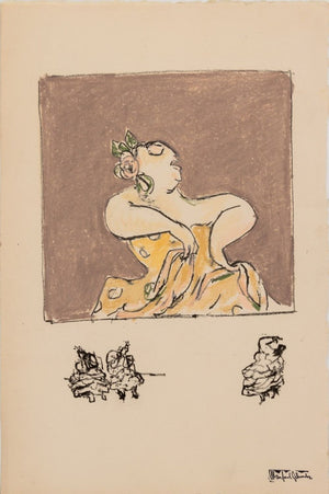 Manfred Schwartz Flamenco Dancer Mixed Media (9773682131251)