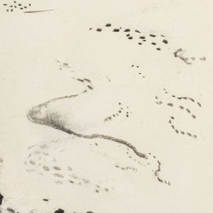Manfred Schwartz Beach Seascape Charcoal on Paper (9759874548019)