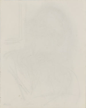 Manfred Schwartz Portrait of Man Charcoal on Paper (9773566099763)