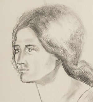 Manfred Schwartz Portrait of a Woman Charcoal (9773577568563)