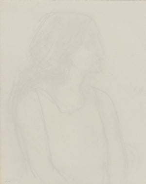 Manfred Schwartz Portrait of a Woman Charcoal (9772729532723)