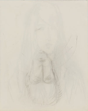 Manfred Schwartz Portrait of a Woman Charcoal (9772771442995)