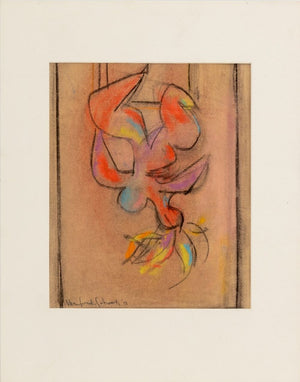 Manfred Schwartz The Trapezist Pastel, 1953 (9759918457139)