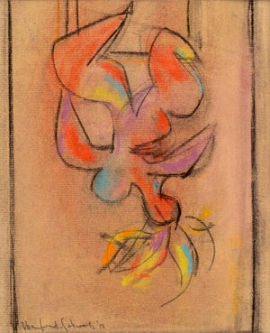Manfred Schwartz The Trapezist Pastel, 1953 (9759918457139)