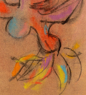 Manfred Schwartz The Trapezist Pastel, 1953 (9759918457139)