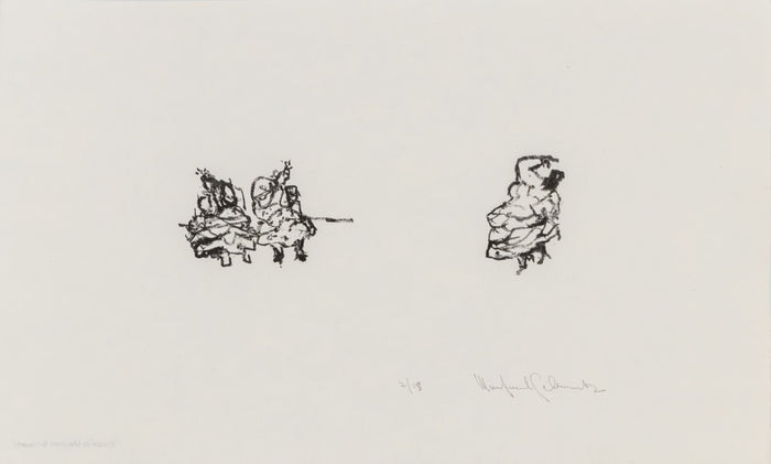Manfred Schwartz The Flamenco Dancers Lithograph