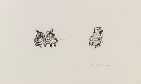 Manfred Schwartz The Flamenco Dancers Lithograph