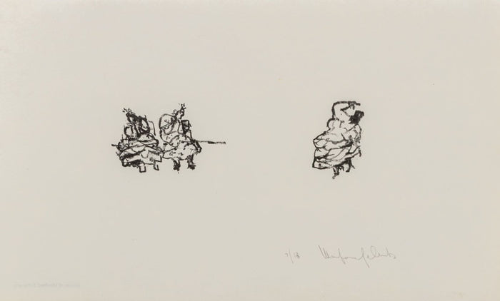 Manfred Schwartz The Flamenco Dancers Lithograph