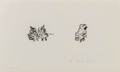 Manfred Schwartz The Flamenco Dancers Lithograph