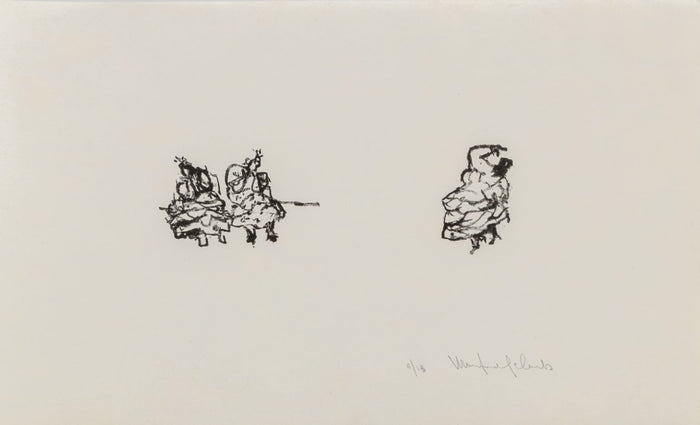 Manfred Schwartz The Flamenco Dancers Lithograph
