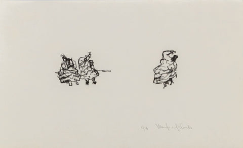 Manfred Schwartz The Flamenco Dancers Lithograph
