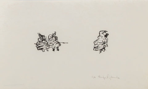 Manfred Schwartz The Flamenco Dancers Lithograph