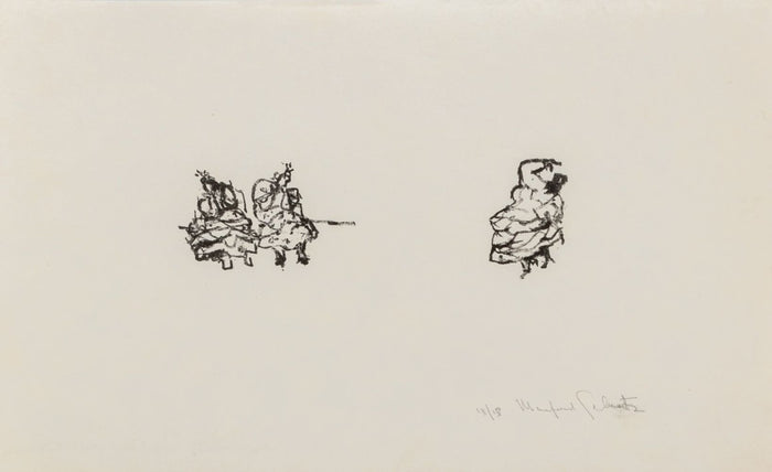 Manfred Schwartz The Flamenco Dancers Lithograph