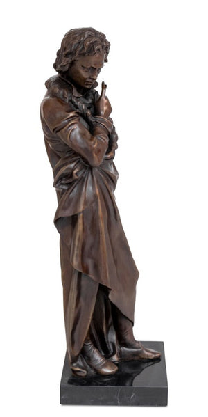 Figure of Beethoven Patinated Bronze Sculpture (9803003986227)