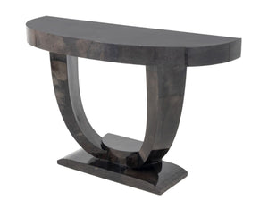Karl Springer Goatskin Lacquered Console Table